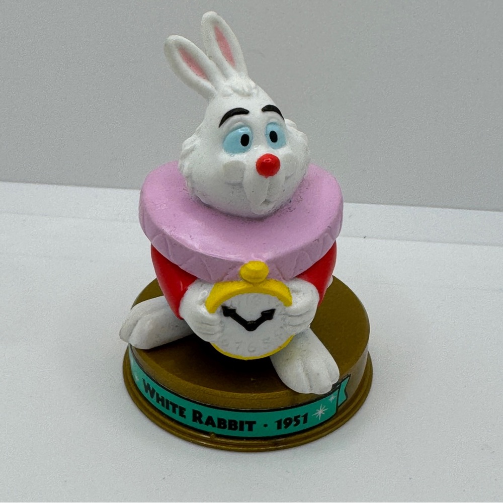 2002 McDonalds Happy Meal Toy White Rabbit Alice in Wonderland 100 Years Magic